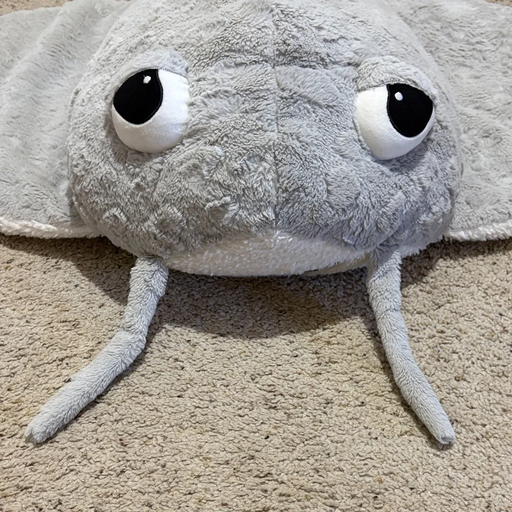 Gray Plush Stingray Toy
